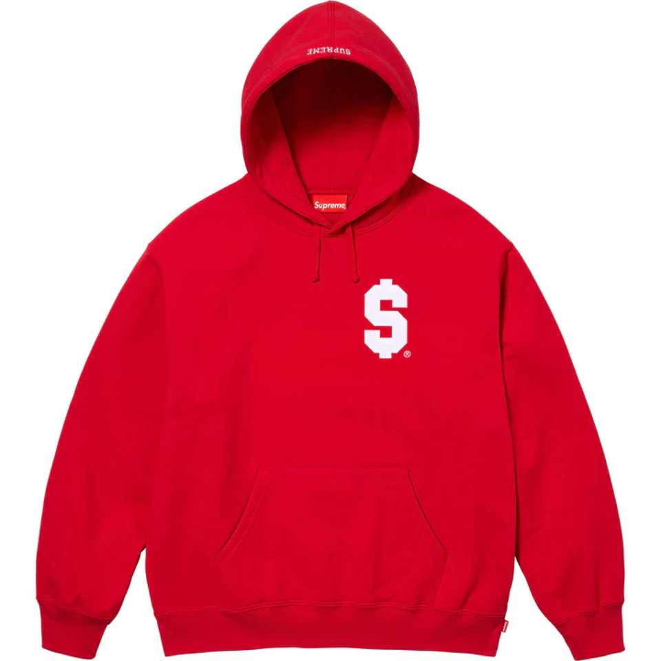 Supreme $ Hooded Sweatshirt "Red"