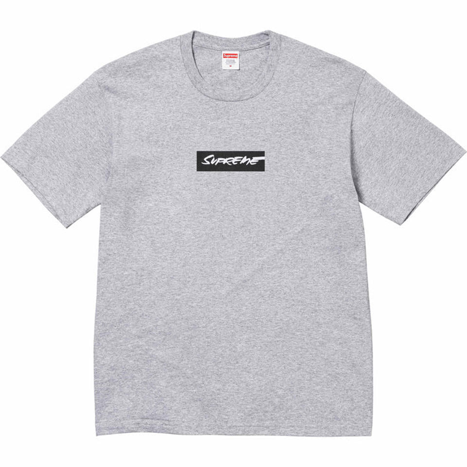 Supreme Futura Box Logo Tee "Heather Grey"