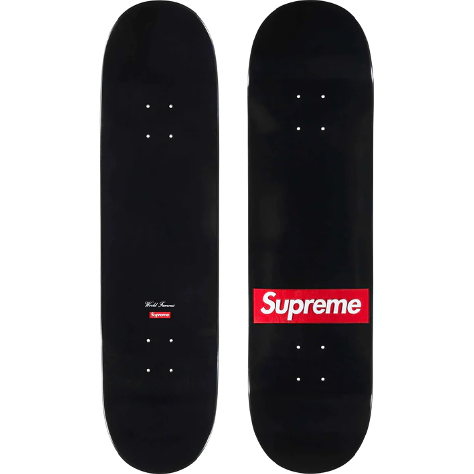 Supreme Routed Box Logo Skateboard "Black"