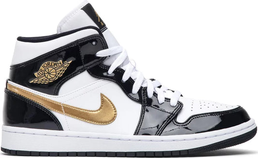 Air Jordan 1 Mid Patent SE "Black / Gold"