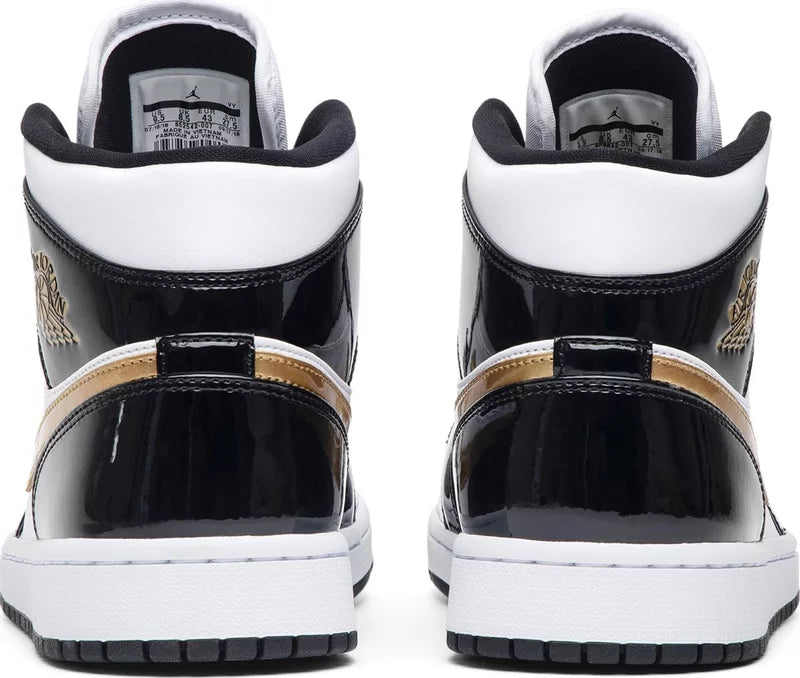 Air Jordan 1 Mid Patent SE "Black / Gold"