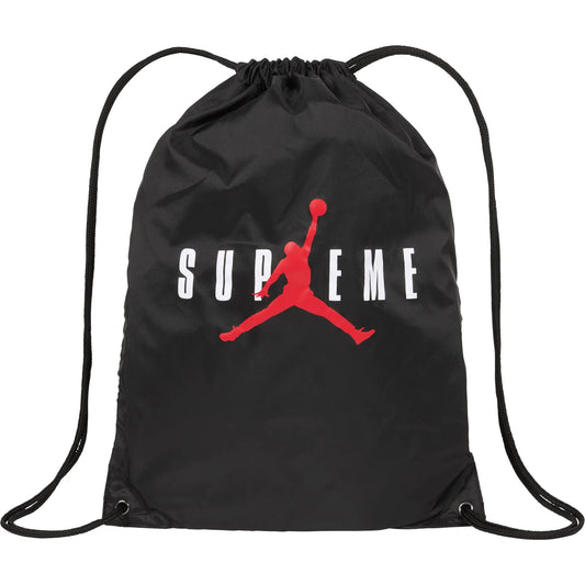 Supreme x Jordan Drawstring Bag "Black"