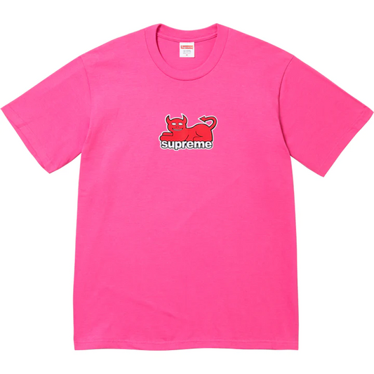 Supreme x Toy Machine Devil Cat Tee "Fuchsia"