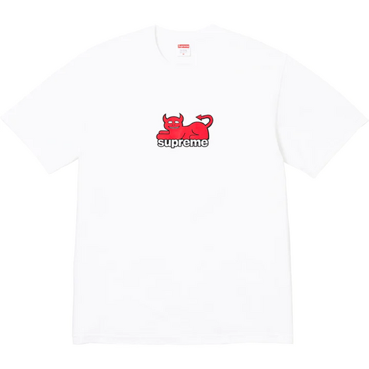 Supreme x Toy Machine Devil Cat Tee "White"