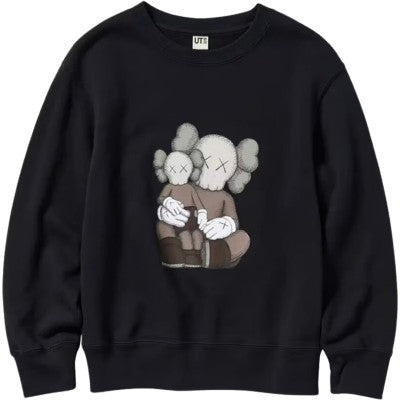 Kid's KAWS x Uniqlo Longsleeve Sweatshirt "Black"