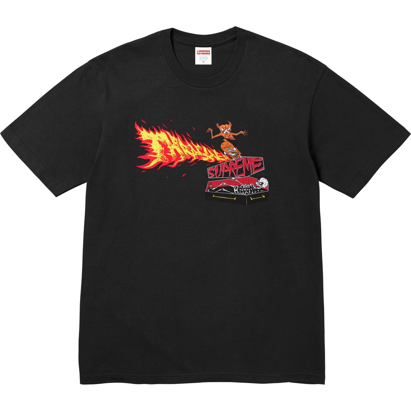 Supreme x Thrasher Back Tail Tee "Black"