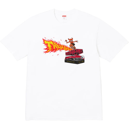 Supreme x Thrasher Back Tail Tee "White"