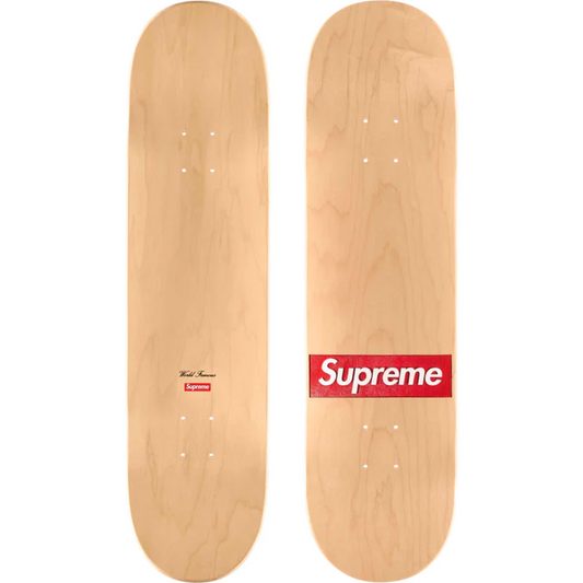 Supreme Routed Box Logo Skateboard "Natural"