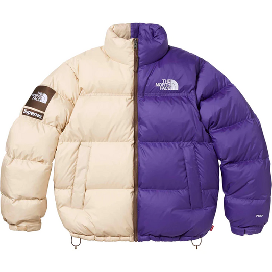 Supreme x The North Face Split Nuptse Jacket "Tan" SS24