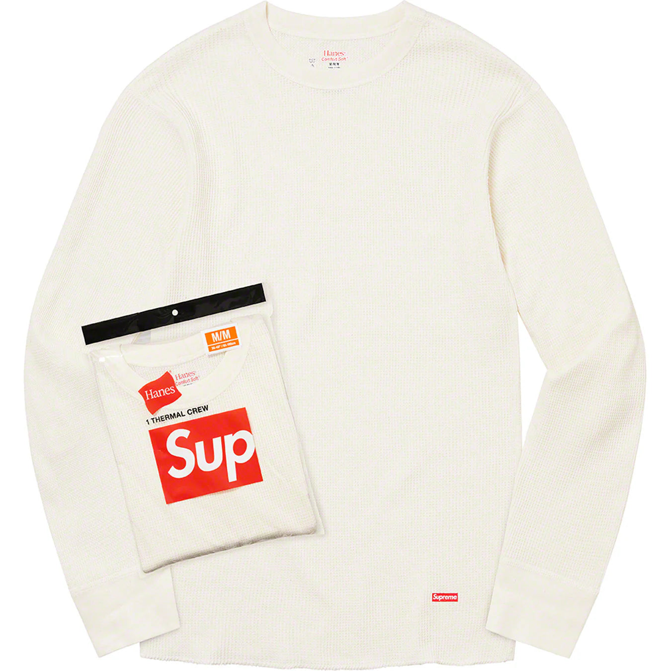 Supreme Hanes Thermal Crew "Natural"